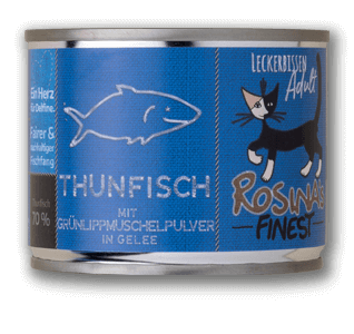 Thunfisch mit Grünlippmuschelpulver in Gelée, 200 g Dose